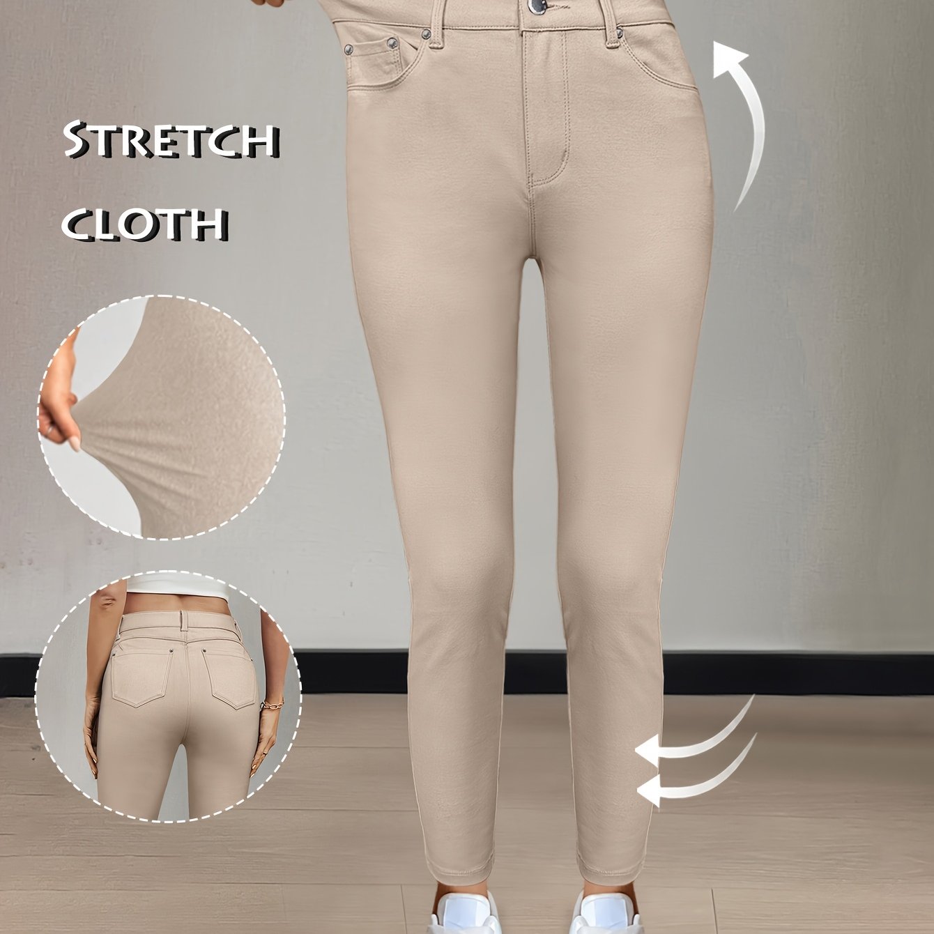 Vienna Stretch – Damen High Waist Skinny Jeans in 10 Farben