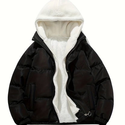 Pearson OBM 2024 Unisex Freizeit-Isolierjacke mit Kapuze - 100 % Polyester, einfarbig, nicht dehnbarer Stoff mit Polyesterfutter, normale Passform Winter-Oberbekleidung mit Reißverschlussdetails und gewebter Polyester-Faserfüllung