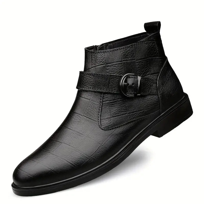 Nico – Elegante Herren-Stiefelette mit modischem Kroko-Design