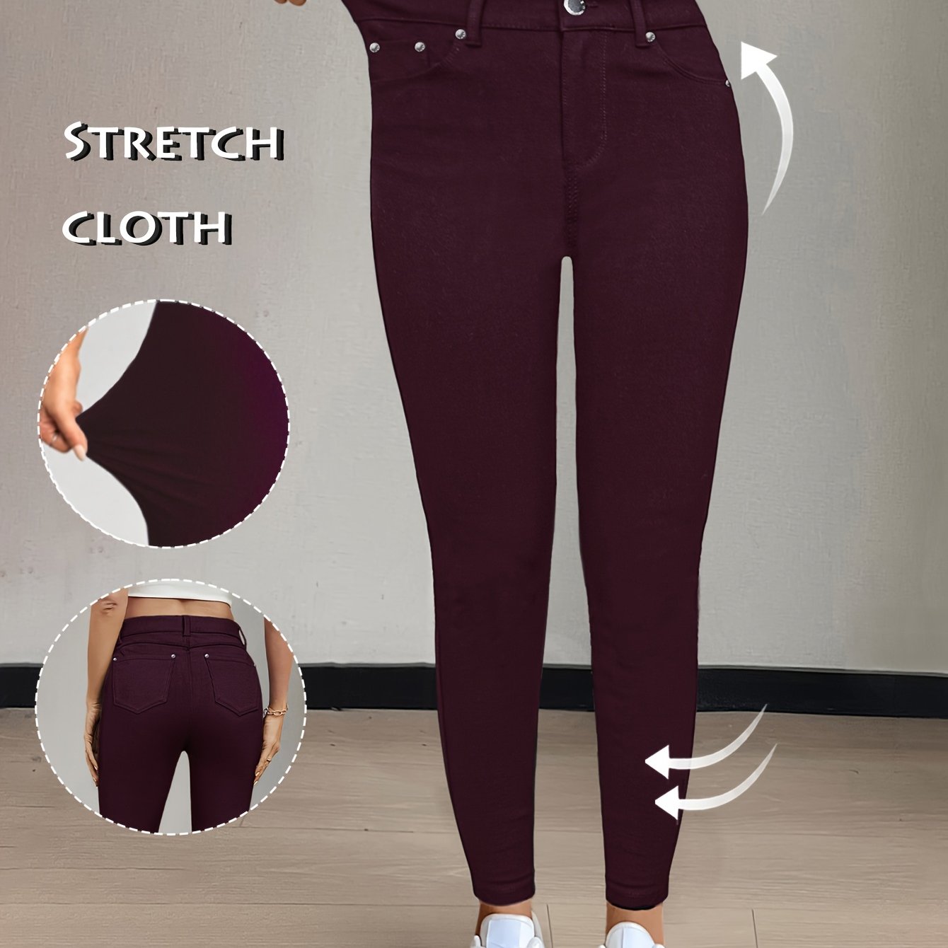 Vienna Stretch – Damen High Waist Skinny Jeans in 10 Farben