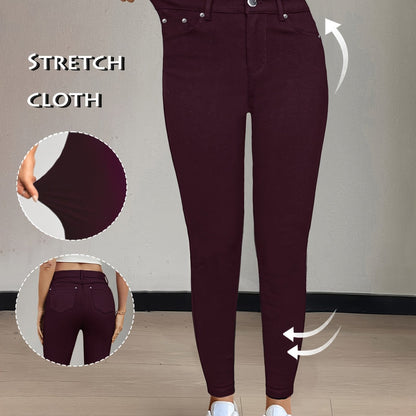 Vienna Stretch – Damen High Waist Skinny Jeans in 10 Farben