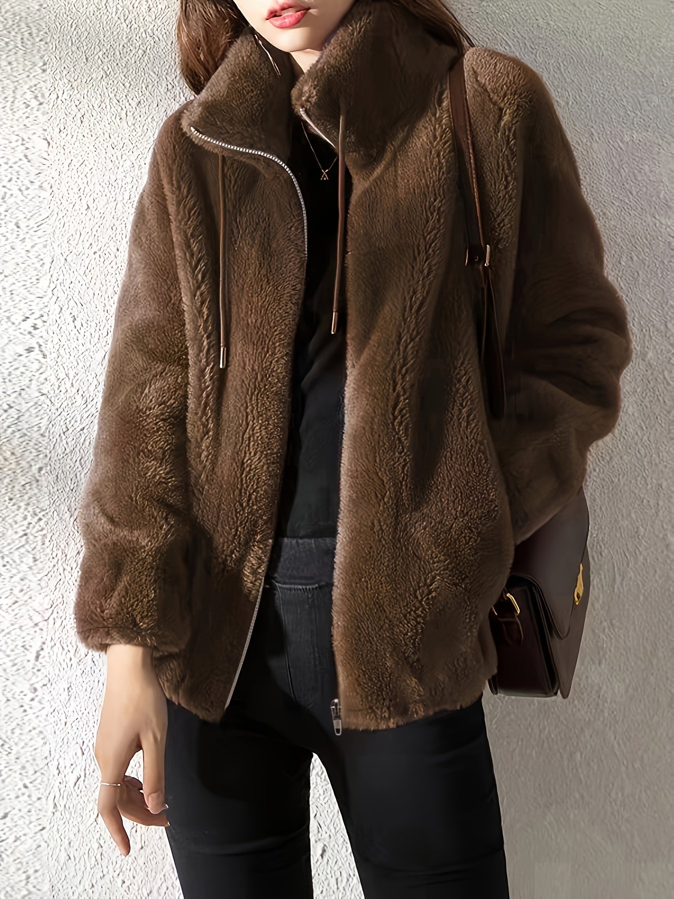 Alina – Kuschelige Teddy-Fleece-Jacke für kalte Tage