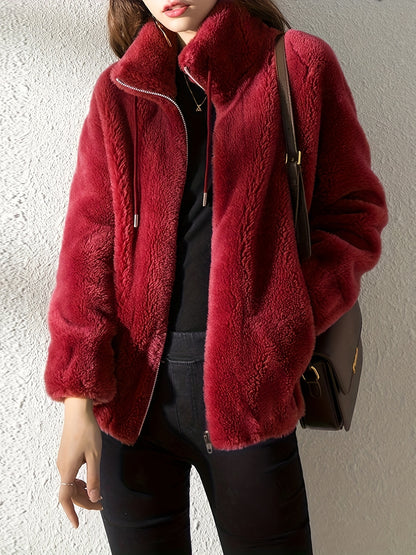 Alina – Kuschelige Teddy-Fleece-Jacke für kalte Tage