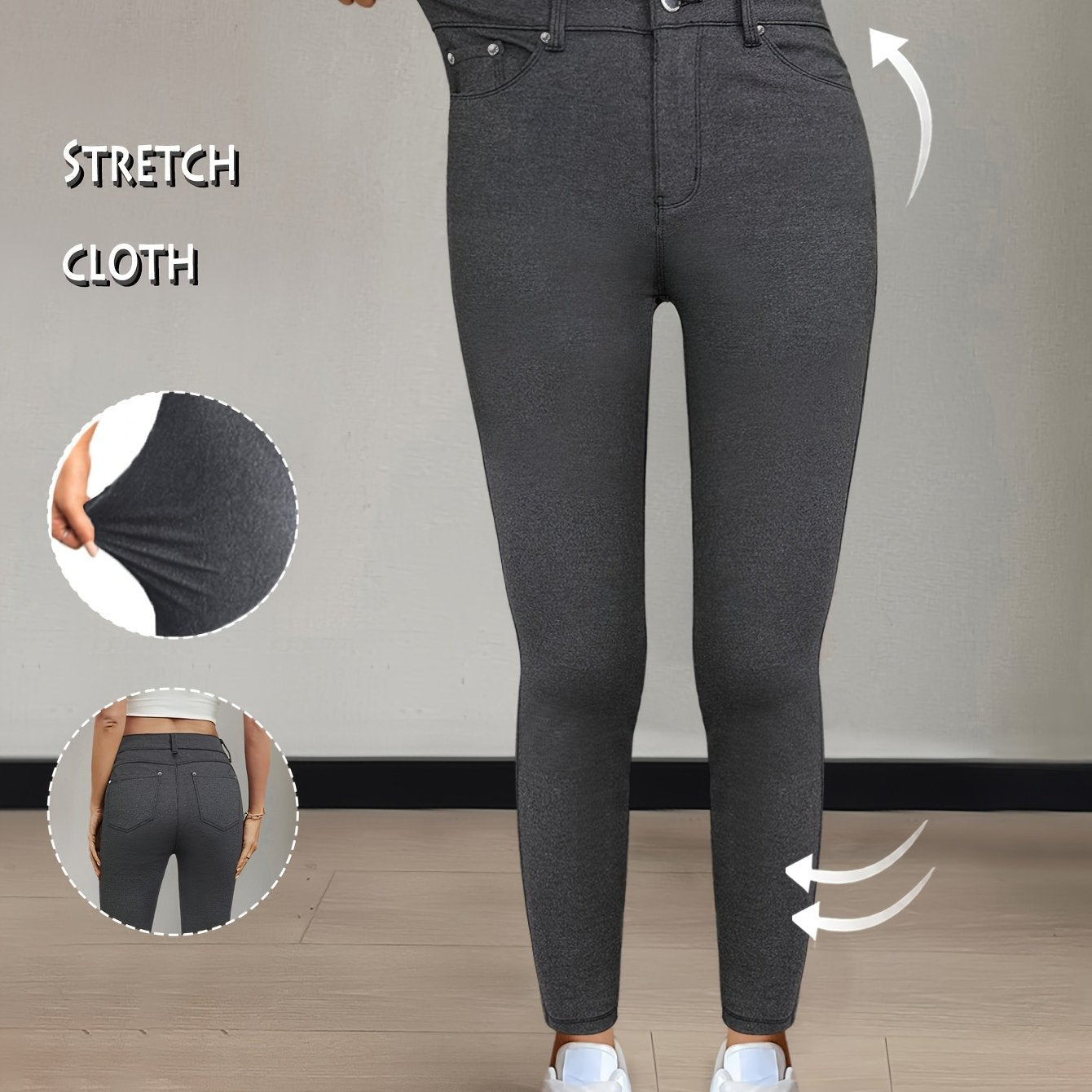 Vienna Stretch – Damen High Waist Skinny Jeans in 10 Farben