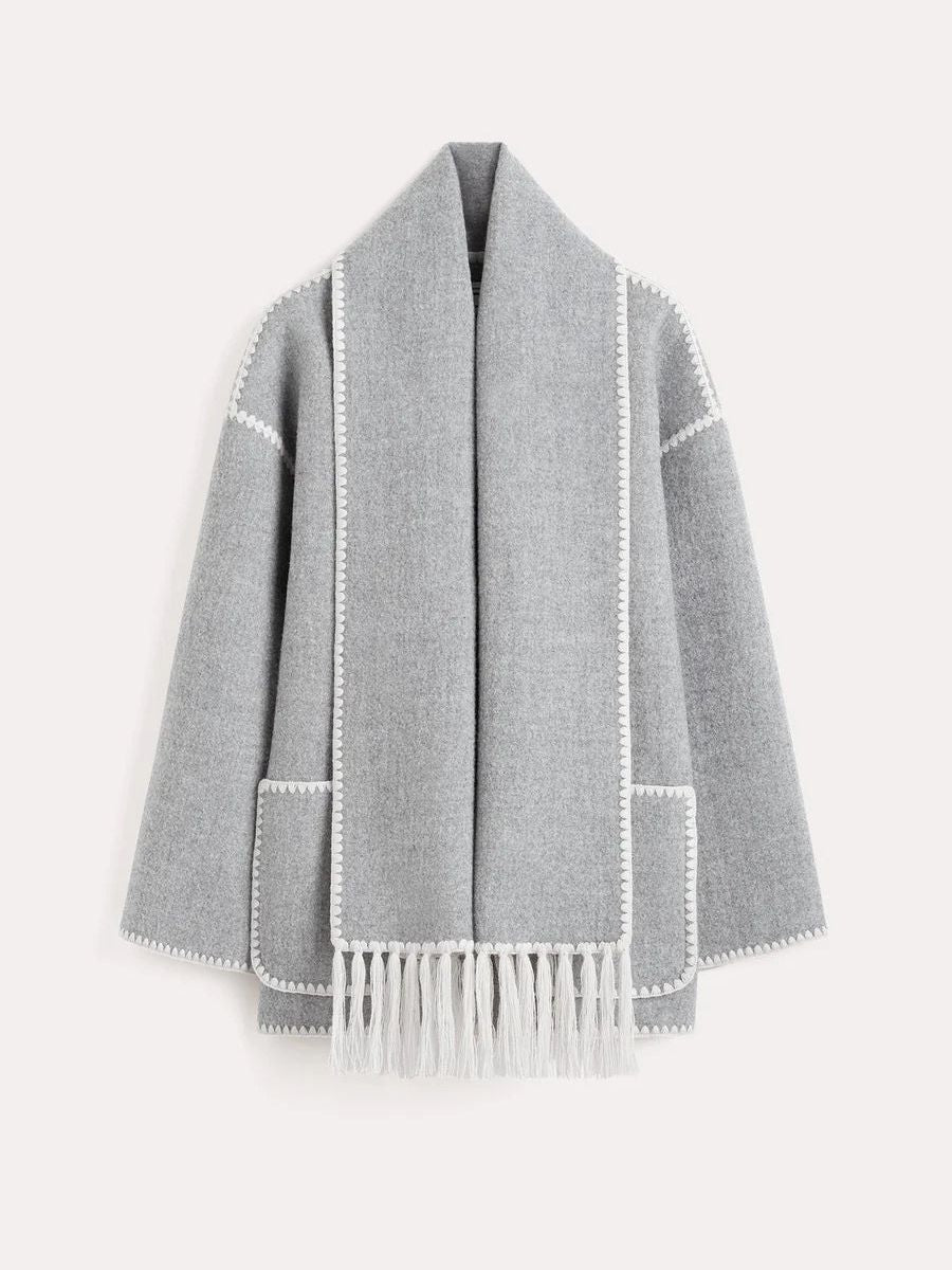 Anna - Eleganter City-Mantel mit Kontrastdetails