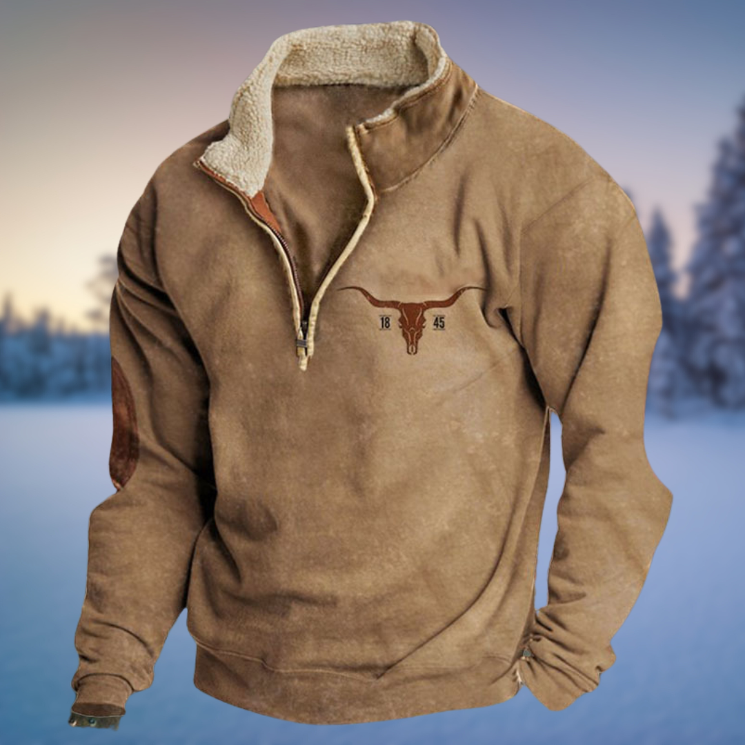 Luca – Warmer Ethno-Hoodie für kalte Tage