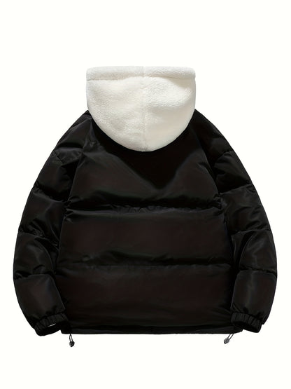 Pearson OBM 2024 Unisex Freizeit-Isolierjacke mit Kapuze - 100 % Polyester, einfarbig, nicht dehnbarer Stoff mit Polyesterfutter, normale Passform Winter-Oberbekleidung mit Reißverschlussdetails und gewebter Polyester-Faserfüllung