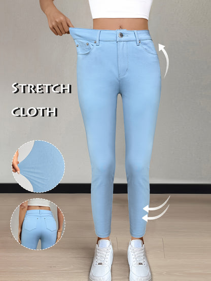 Vienna Stretch – Damen High Waist Skinny Jeans in 10 Farben