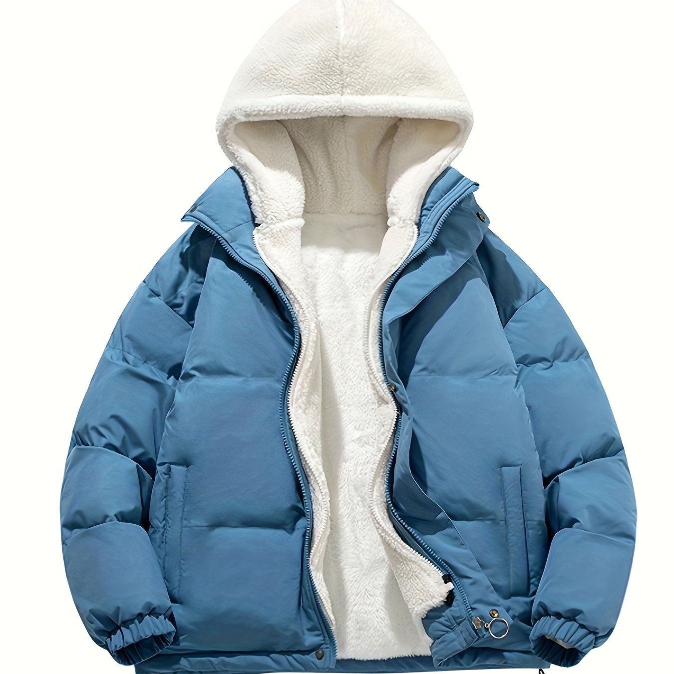 Pearson OBM 2024 Unisex Freizeit-Isolierjacke mit Kapuze - 100 % Polyester, einfarbig, nicht dehnbarer Stoff mit Polyesterfutter, normale Passform Winter-Oberbekleidung mit Reißverschlussdetails und gewebter Polyester-Faserfüllung