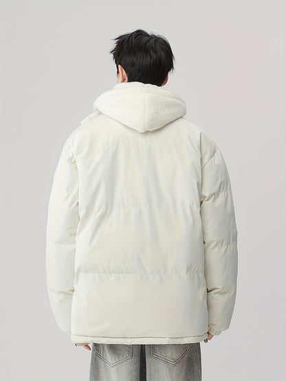 Pearson OBM 2024 Unisex Freizeit-Isolierjacke mit Kapuze - 100 % Polyester, einfarbig, nicht dehnbarer Stoff mit Polyesterfutter, normale Passform Winter-Oberbekleidung mit Reißverschlussdetails und gewebter Polyester-Faserfüllung