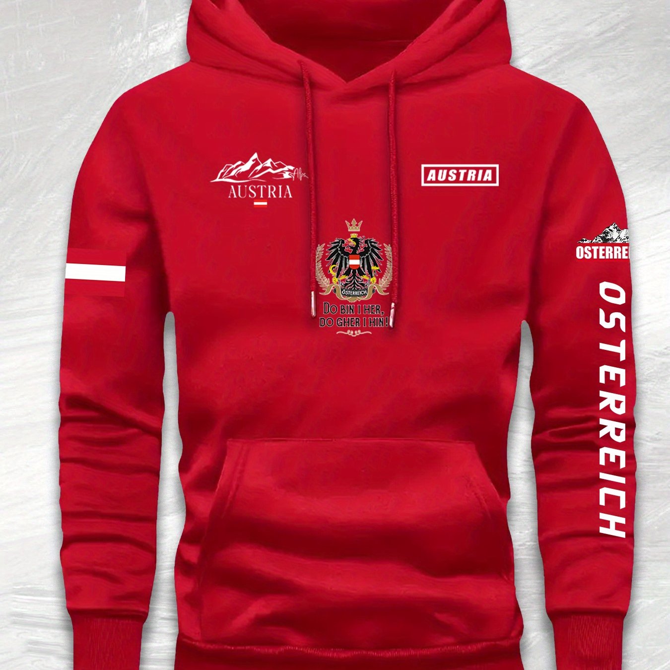 David – Komfortabler Hoodie im Österreich-Design