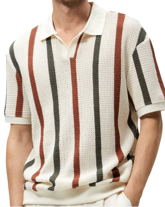 Noah – Gestreiftes Poloshirt im Retro-Stil