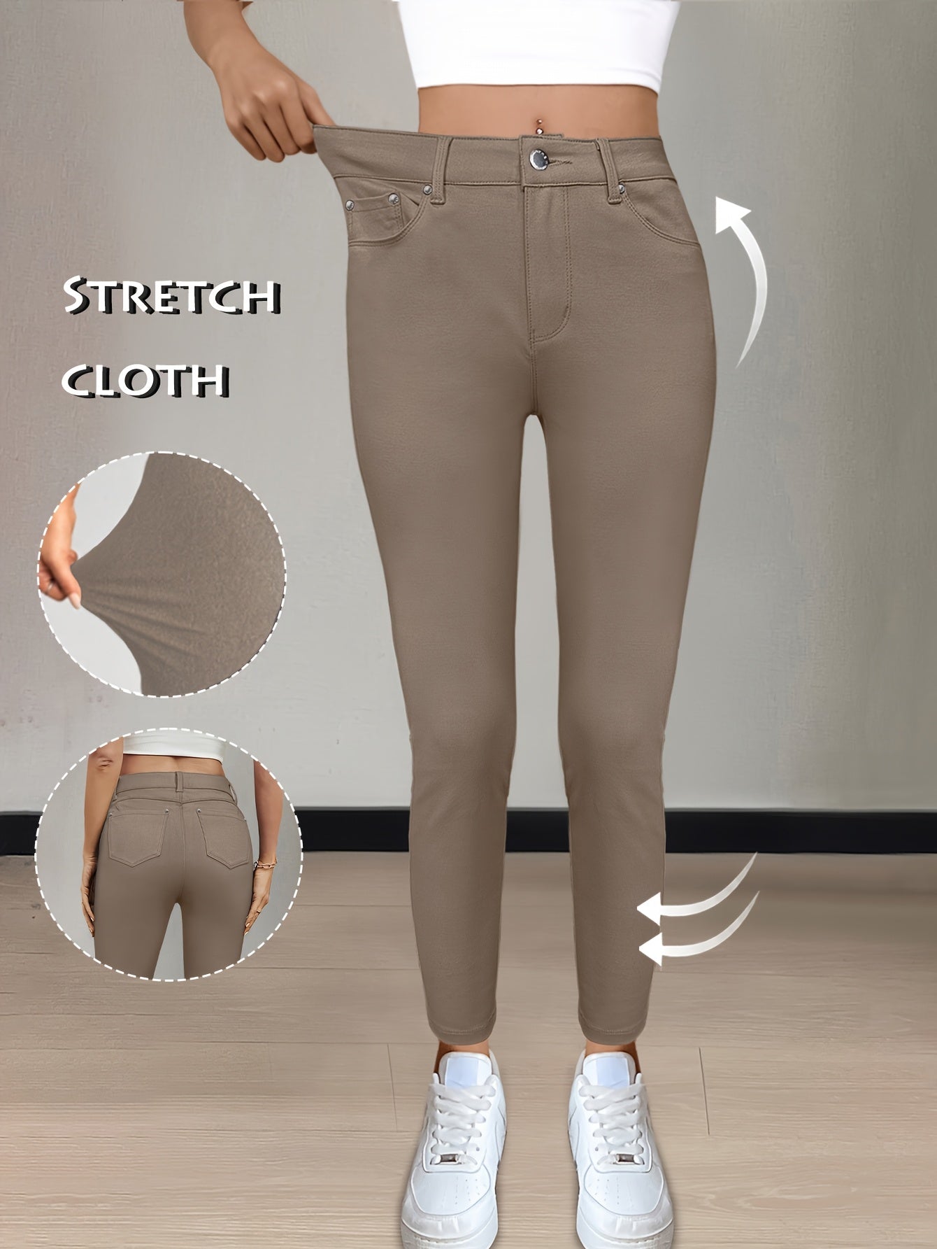 Vienna Stretch – Damen High Waist Skinny Jeans in 10 Farben