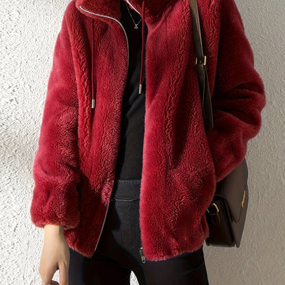 Alina – Kuschelige Teddy-Fleece-Jacke für kalte Tage