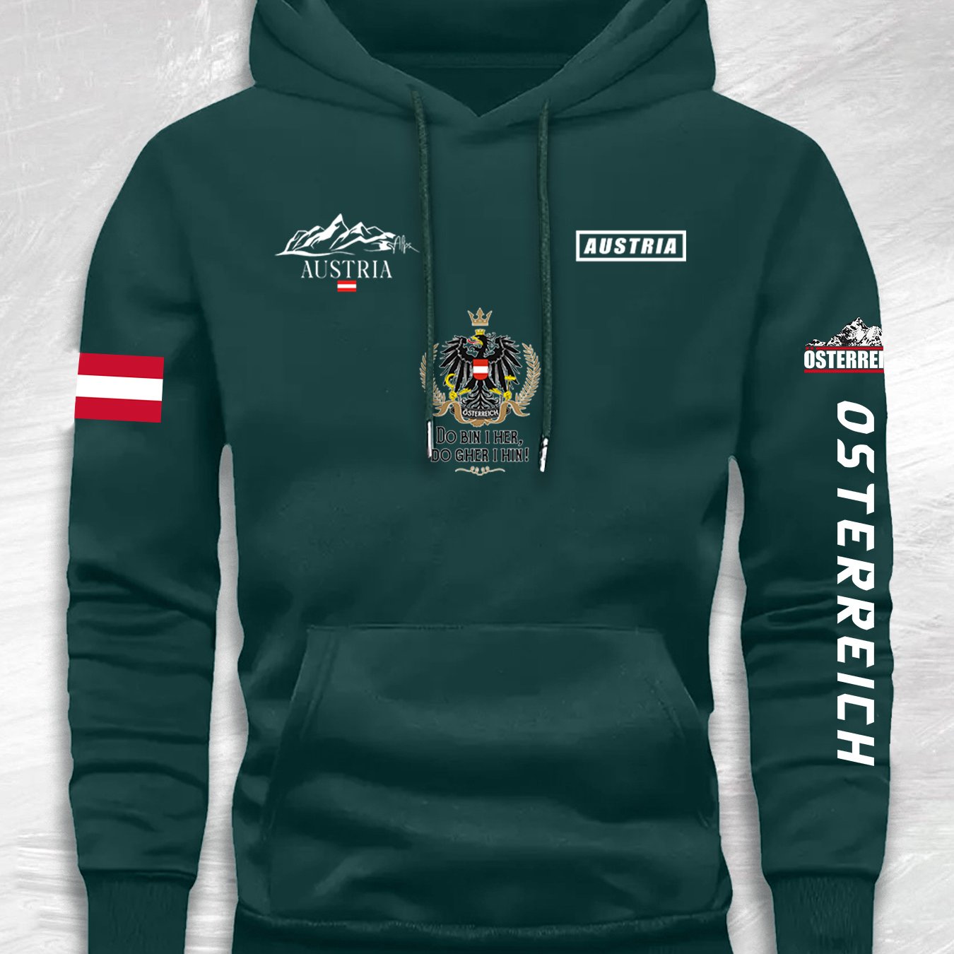 David – Komfortabler Hoodie im Österreich-Design