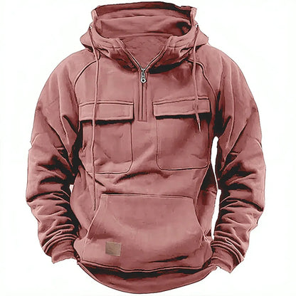 Lukas – Funktionaler Half-Zip Hoodie mit Taschen
