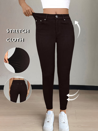 Vienna Stretch – Damen High Waist Skinny Jeans in 10 Farben