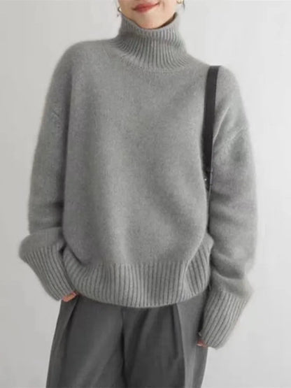 Isabella – Kuscheliger Pullover mit hohem Kragen