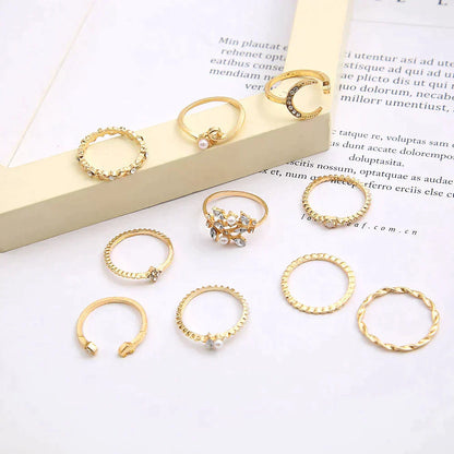 10er Pack Ringe – Vielfältige Styles für jeden Anlass