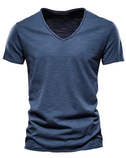 Milan – Zeitloses V-Ausschnitt T-Shirt