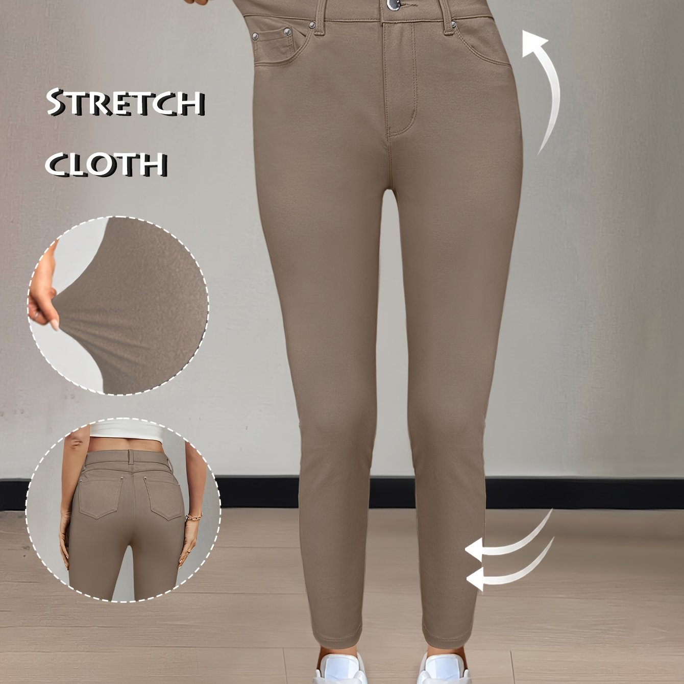 Vienna Stretch – Damen High Waist Skinny Jeans in 10 Farben