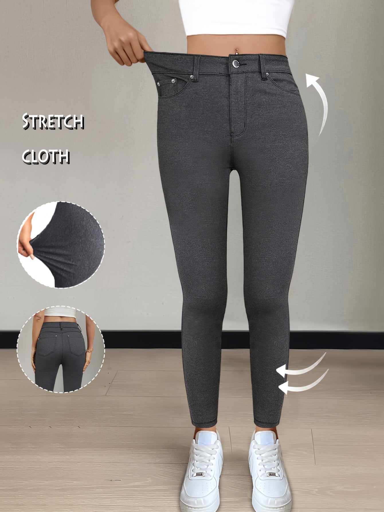 Vienna Stretch – Damen High Waist Skinny Jeans in 10 Farben