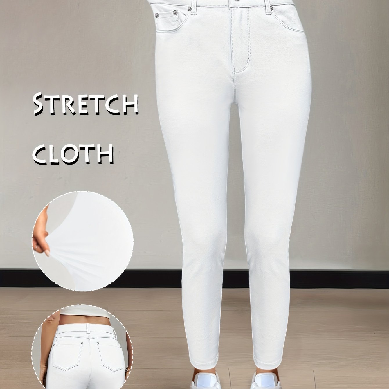 Vienna Stretch – Damen High Waist Skinny Jeans in 10 Farben