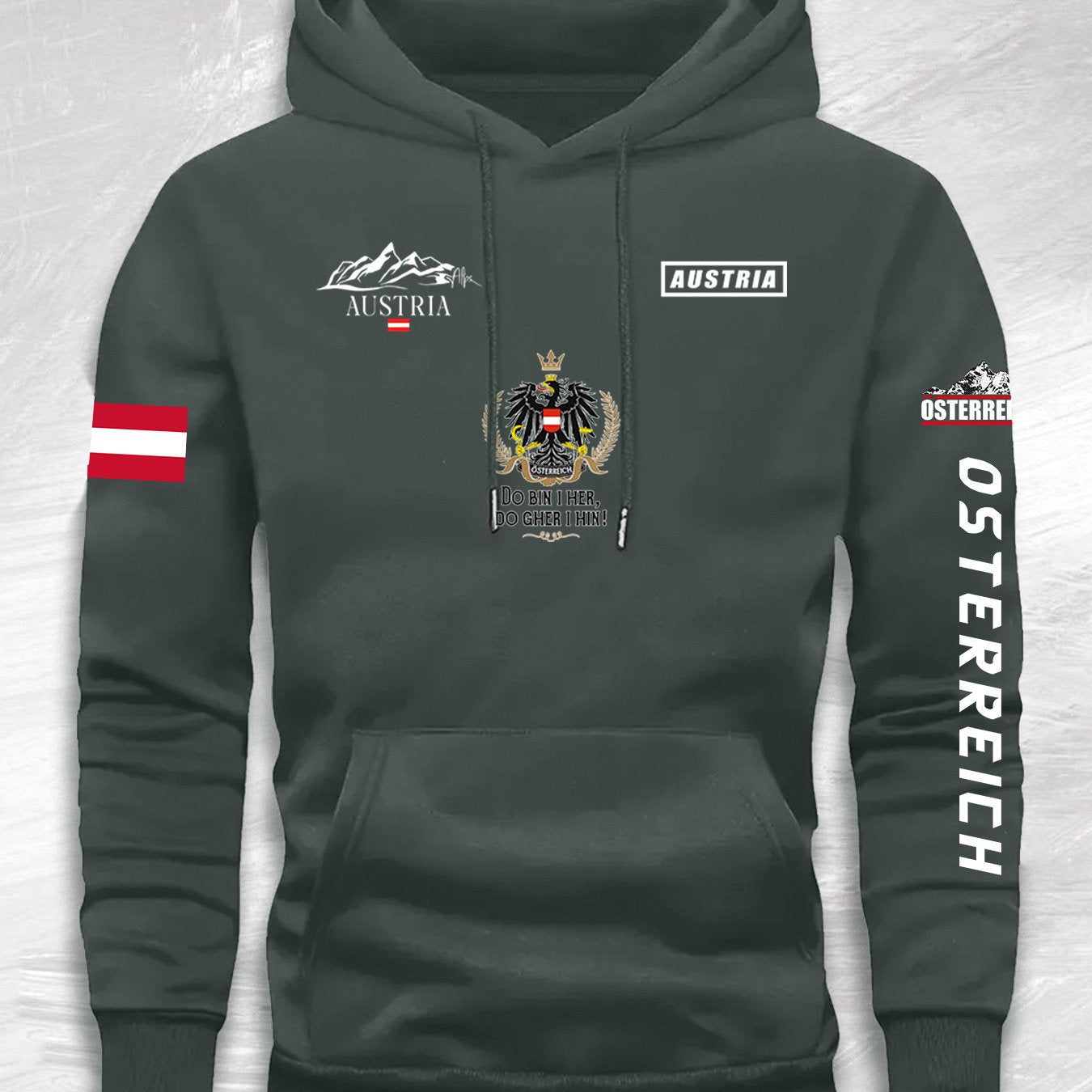 David – Komfortabler Hoodie im Österreich-Design