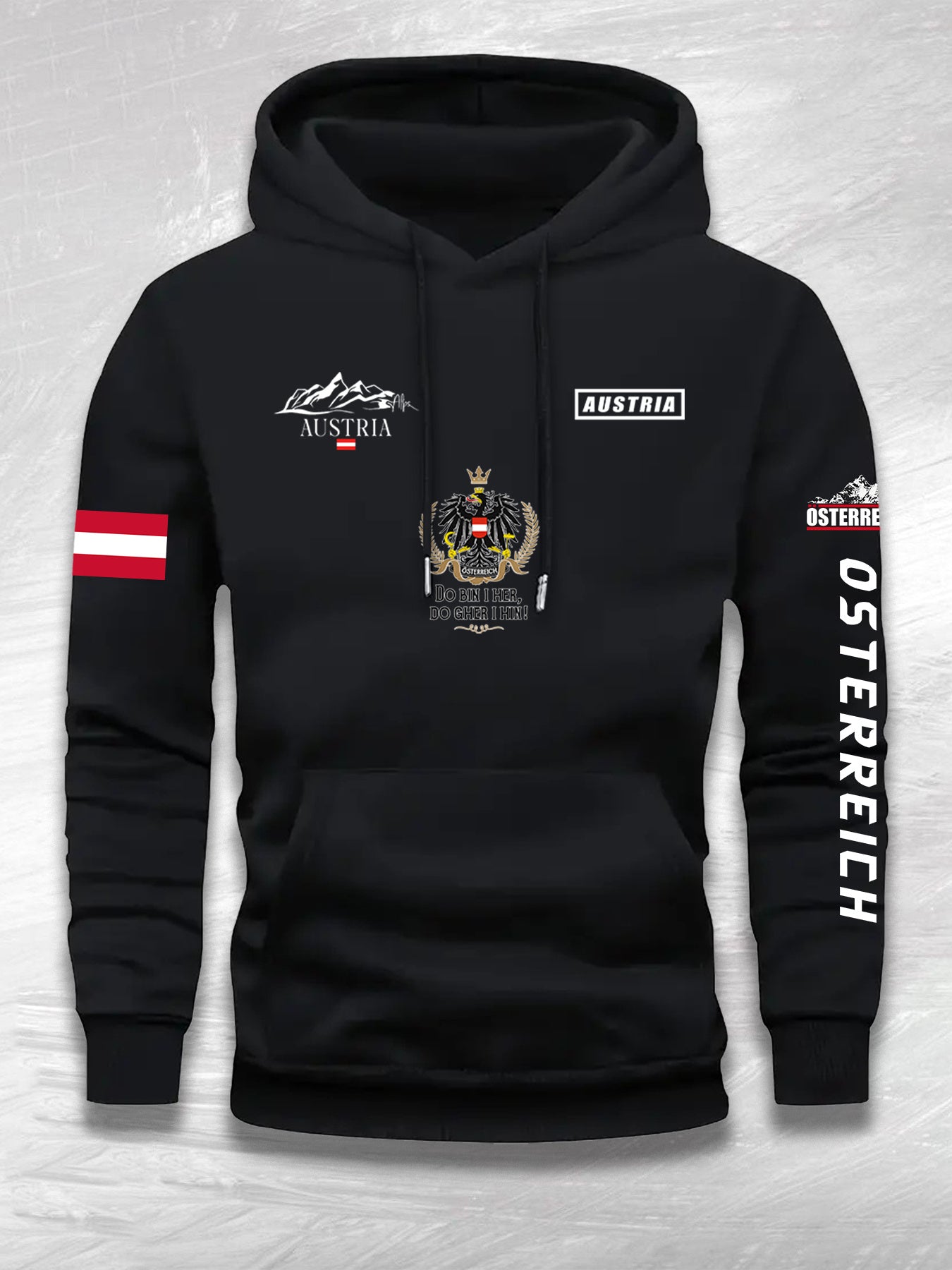 David – Komfortabler Hoodie im Österreich-Design