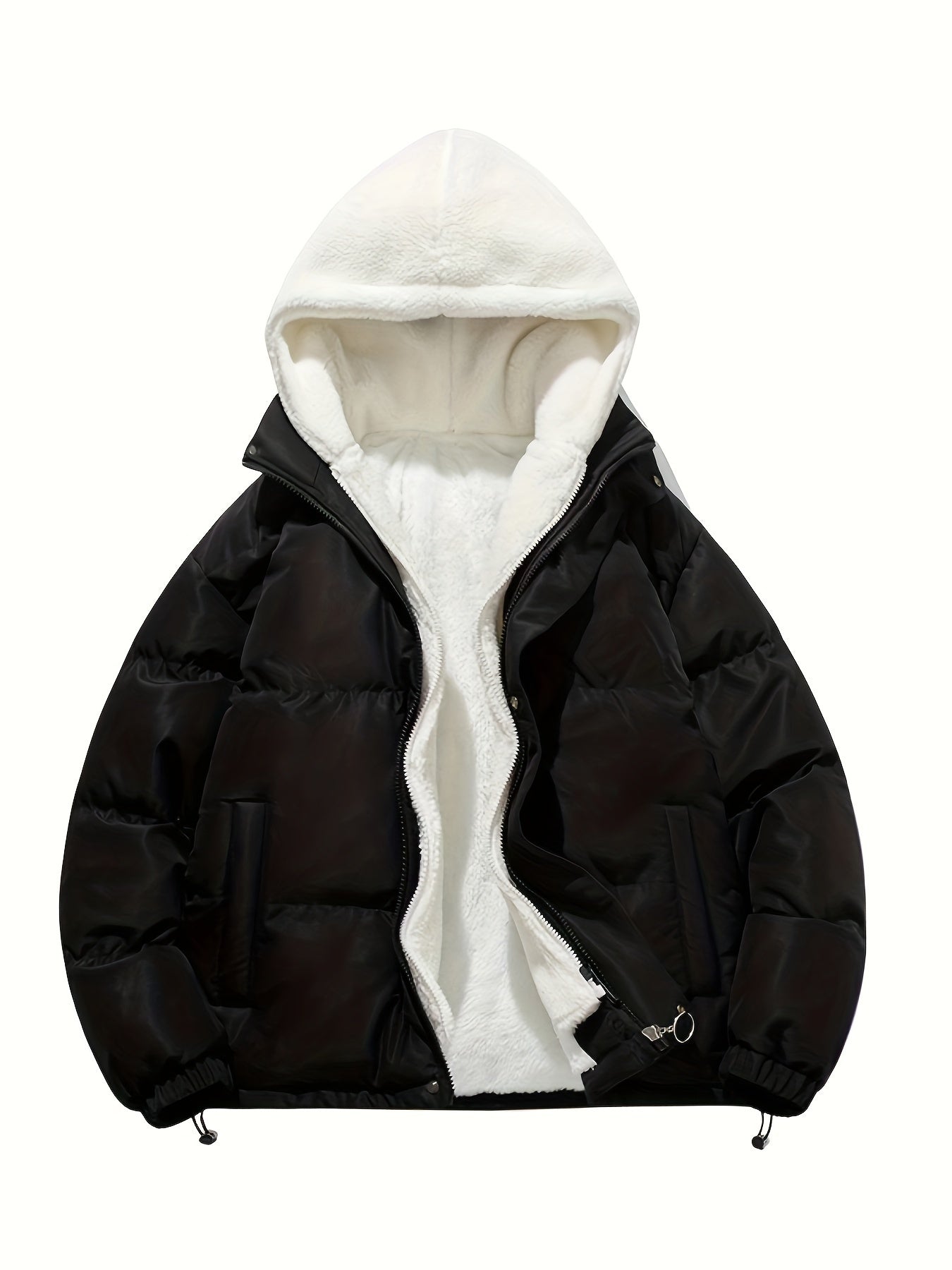 Pearson OBM 2024 Unisex Freizeit-Isolierjacke mit Kapuze - 100 % Polyester, einfarbig, nicht dehnbarer Stoff mit Polyesterfutter, normale Passform Winter-Oberbekleidung mit Reißverschlussdetails und gewebter Polyester-Faserfüllung