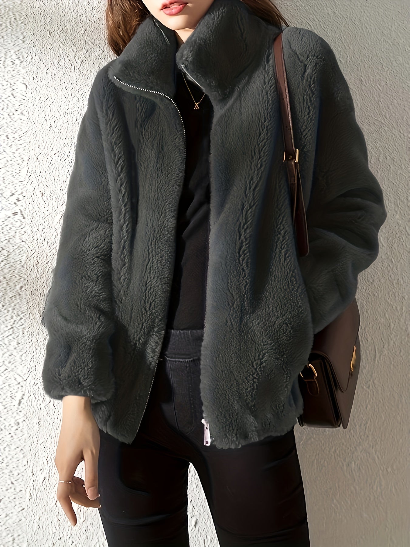 Alina – Kuschelige Teddy-Fleece-Jacke für kalte Tage