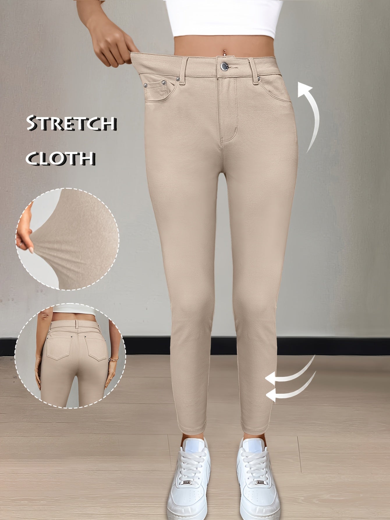 Vienna Stretch – Damen High Waist Skinny Jeans in 10 Farben